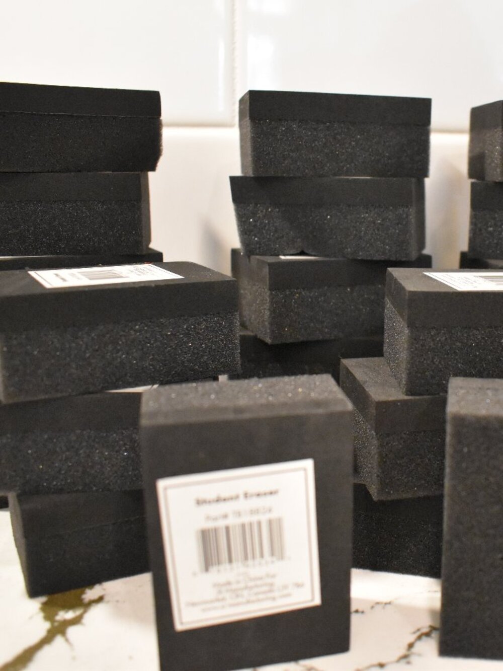 26 Student Dry Erase Board Erasers Mini Classroom Set Black Foam Homeschool